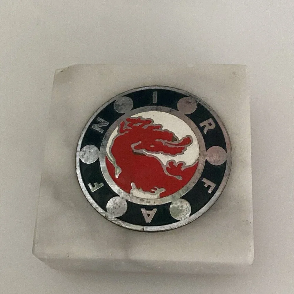 Vintage‎ Marble Enamel Paperweight Fafnir Dragon Norse Mythological Creature